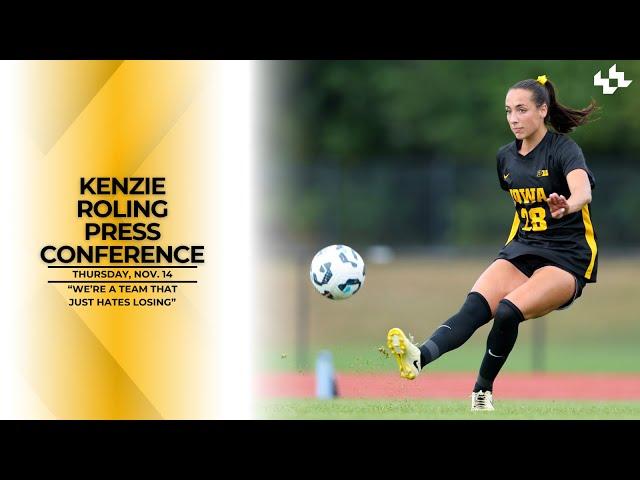 'We're a team that just hate losing.' | Kenzie Roling Pre-NCAA Tournament Press Conference | Nov. 14