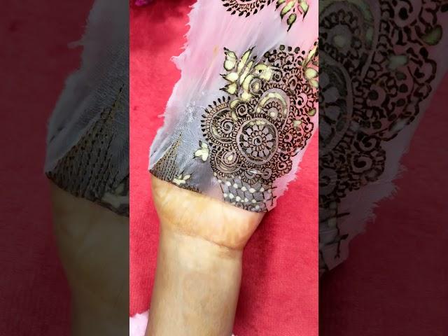 Stylish mehndi design️ #shorts #mehndi #trending #stylish #latest #arabic #henna #mehandi #youtube