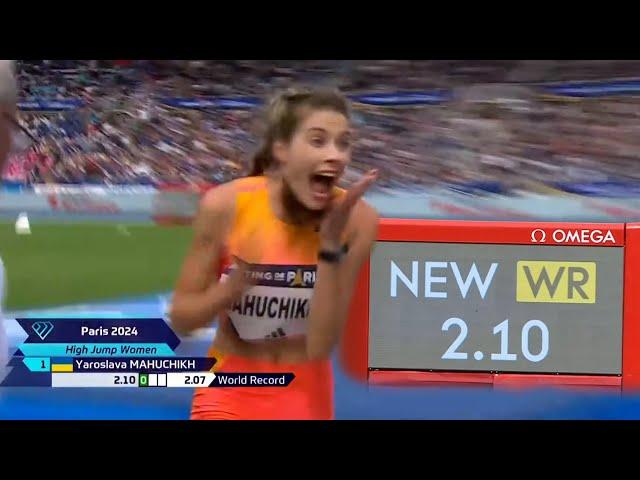 High Jump - 2.10m Mahuchikh (World Record)