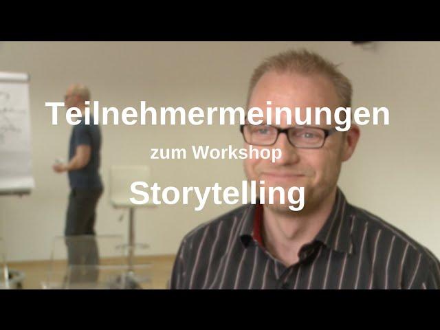 Storytelling: Testimonials & Teilnehmermeinungen - Michael Geerdts