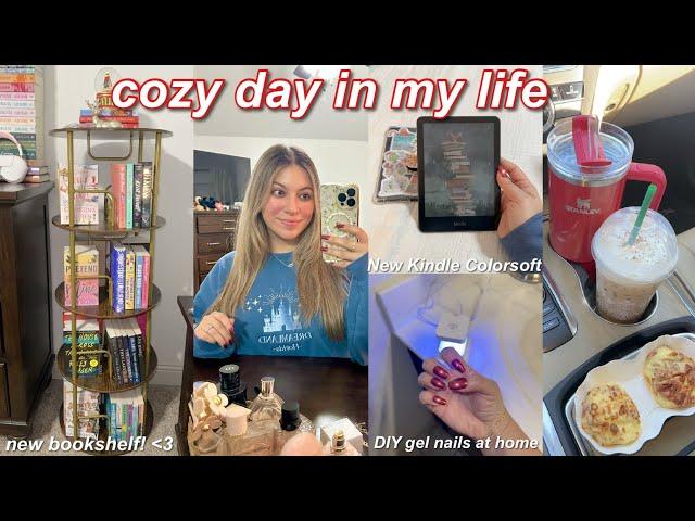 VLOG: vlogmas, building my new bookshelf, diy gel nails at home & unboxing my new Kindle Colorsoft!