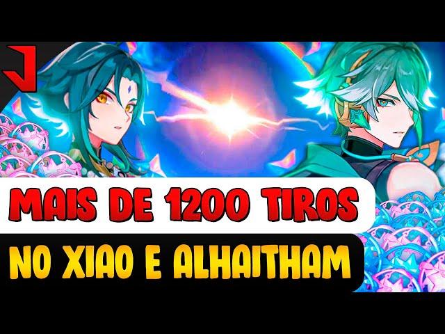 FLOPEI MAIS DE 1200 TIROS NO BANNER DO XIAO E ALHAITHAM | GENSHIN IMPACT