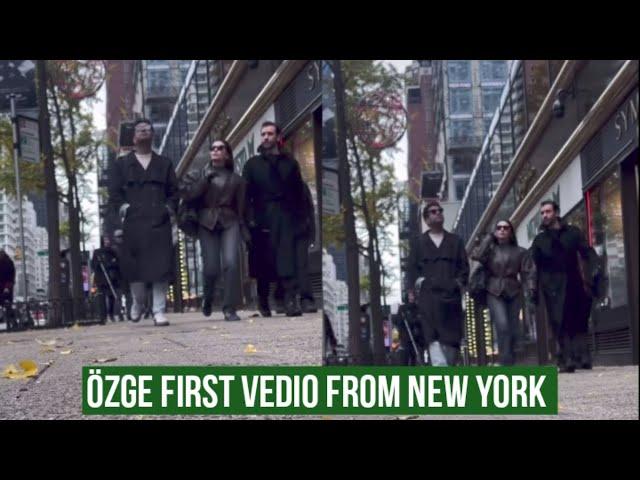 Özge yagiz first Vedio from New York