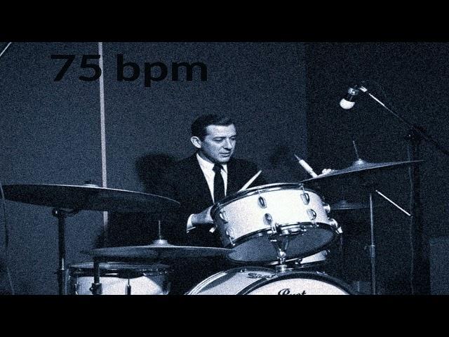 75 BPM - BLUES Rhythm 8/ Drum Track/ Drum Beat/ Base de Batería/ Metrónomo