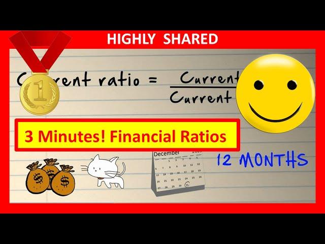   3 Minutes! Financial Ratios & Financial Ratio Analysis Explained & Financial Statement Analysis