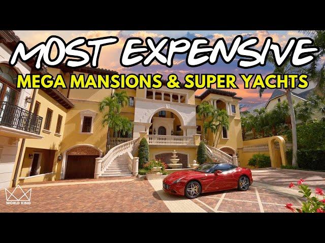 12 HOUR LUXURY TOUR: Best Mansions, Luxury Homes, Super Yachts & Mega Yachts of 2023