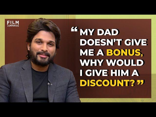 Allu Arjun On Working With His Father And Acting Remuneration | Film Companion Express