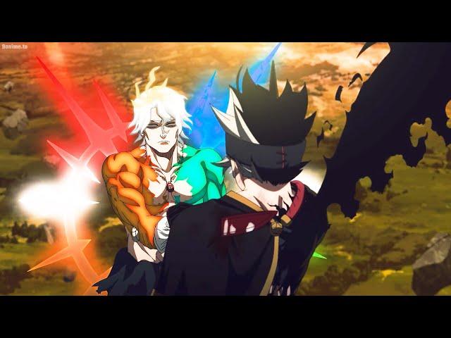 ブラッククローバー 魔法帝の剣 - Asta defeats King Conrad Leto, with the power of five leaf clover - Black Clover