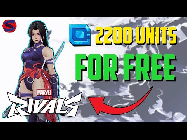 How To Get 2200 Units in Marvel Rivals FOR FREE! (Do it FAST)