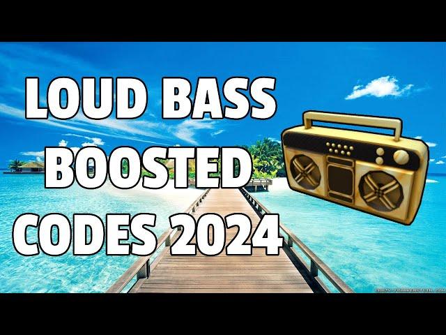 LOUD BASS BOOSTED Roblox Ids (WORKING 2024)