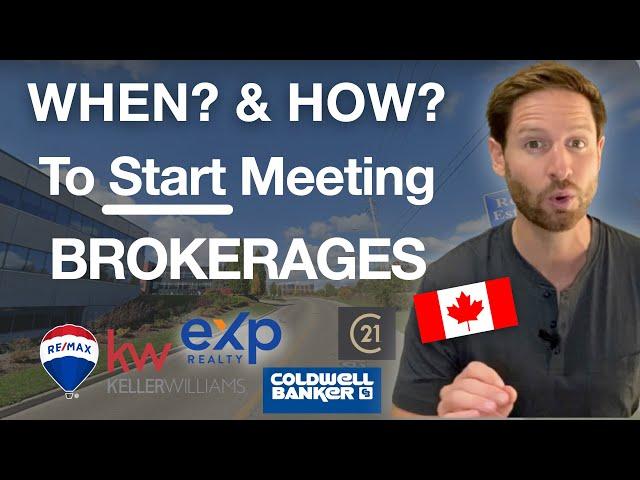 When to Start Looking for a Brokerage: Brand New Real Estate Agent Ontario 