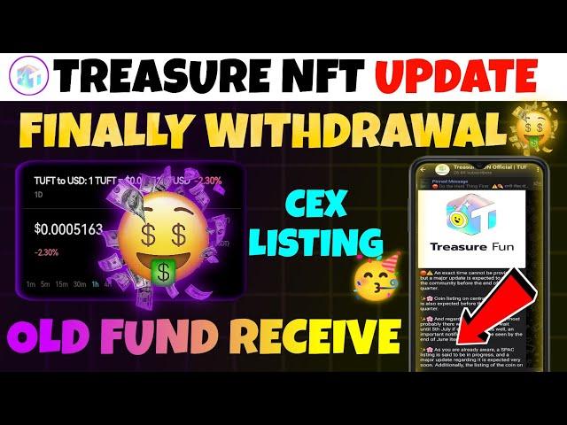 FINALLY  Treasure NFT USDT Withdrawal | Treasure Nft Old Fund | Treasure NFT New Update Today