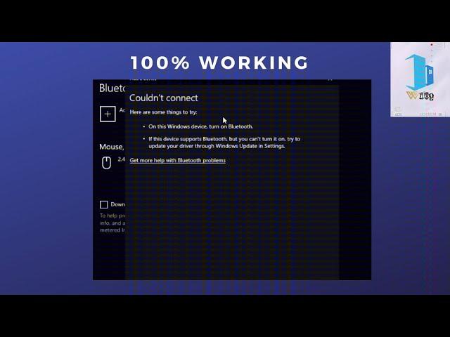 Solve Bluetooth couldn't connect on Windows 10,8,7||Solve Bluetooth problem on laptop2021.||