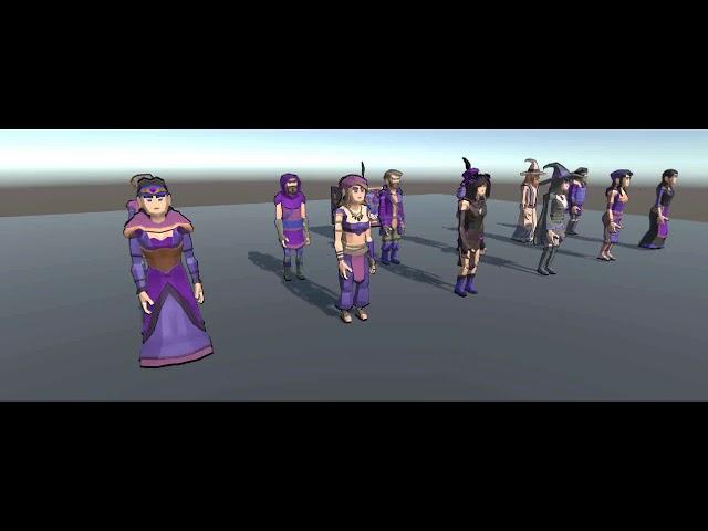 Color Swap Shader and Low Poly Business people Animations on Synty People :)