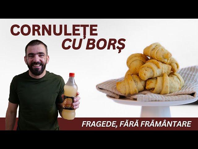 Cornulete fragede cu Bors - de post!