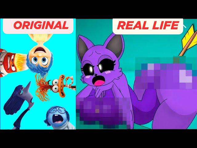 The best TikTok of CatNap Inside Out 2 REAL LIFE vs ORIGINAL/Poppy Playtime Chapter 3