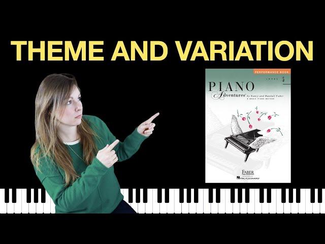 Poetic Theme and Variations (Piano Adventures Level 5 Performance Book)