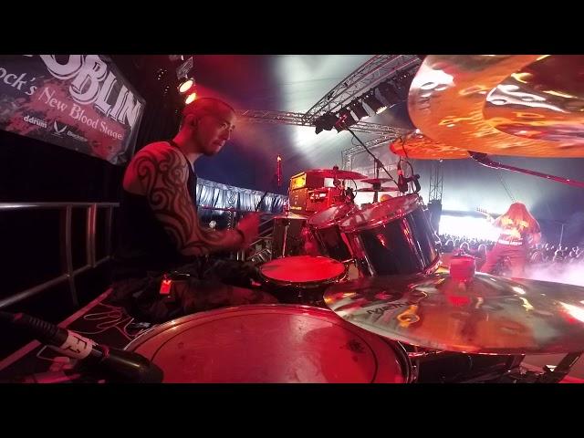 Infected Dead @ Bloodstock Open Air, 12.08.17 - Resurrectionist (Drumcam) - Martin Tang