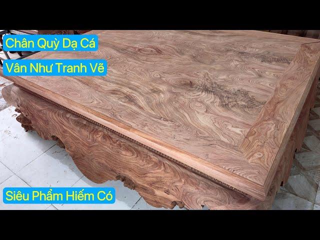Sập Liên Chi Chân Quỳ Dạ Cá tuyển VÂN SIÊU CẤP | Đồ Gỗ Cao Cấp VĂN DUNG