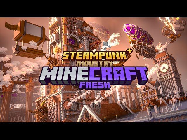 ИНДАСТРИАЛ МАЙНКРАФТ СБОРКА 1.20.1 - FRESHCRAFT STEAMPUNK INDUSTRY DLC 2.3.1