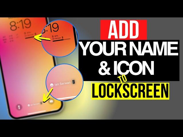 How to Add Your Name to the Lockscreen (free & no app needed!)