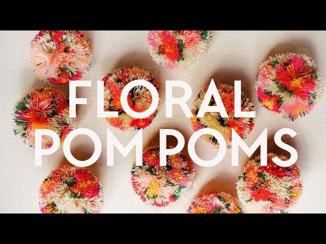 DIY Flower Pom Poms