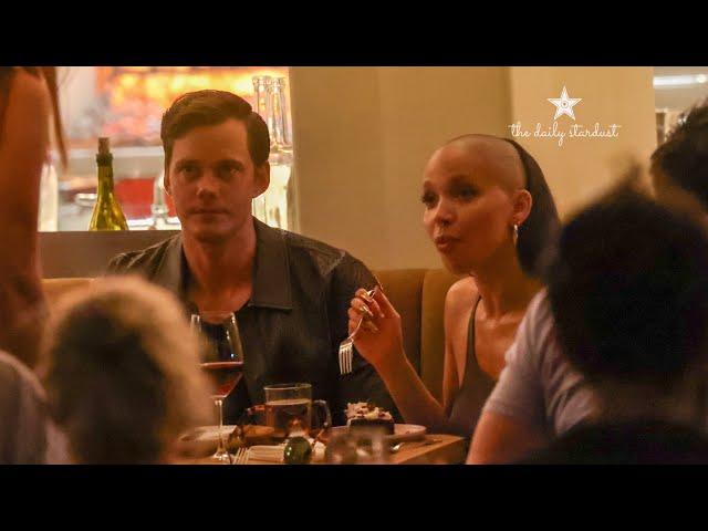 Bill Skarsgard Sips Wine With FKA Twigs While Out For Dinner In Los Angeles