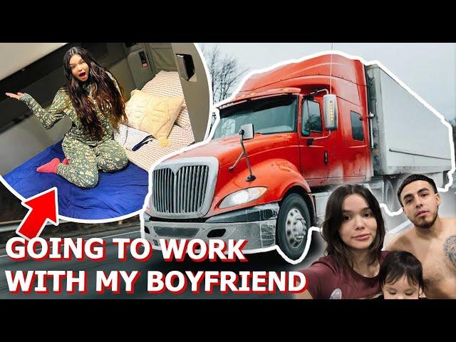 OVER NIGHT TRUCK DRIVING WITH MY BOYFRIEND FOR HIS JOB!! 