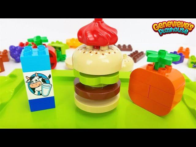 Let's open our own Hamburger Shop with Lego Duplo Food Bricks!