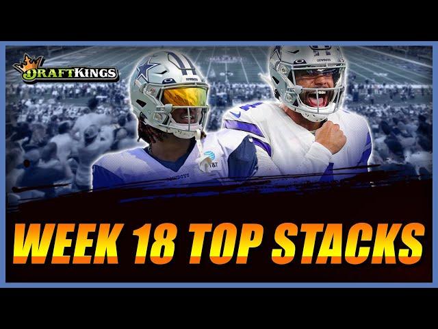 Five TOP STACKS for tournaments on DraftKings Week 18