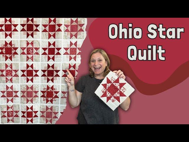 Make a Ohio Star Quilt Block with a TWIST!