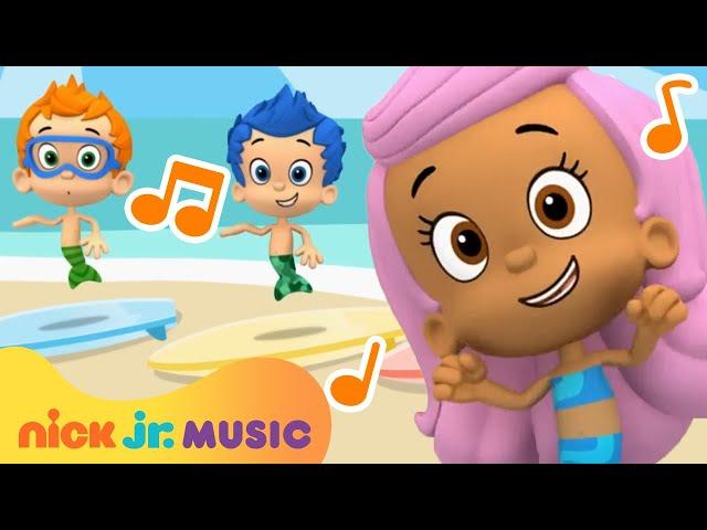 Bubble Guppies On the Beach Sing Along w/ Lyrics! | Nick Jr. Music