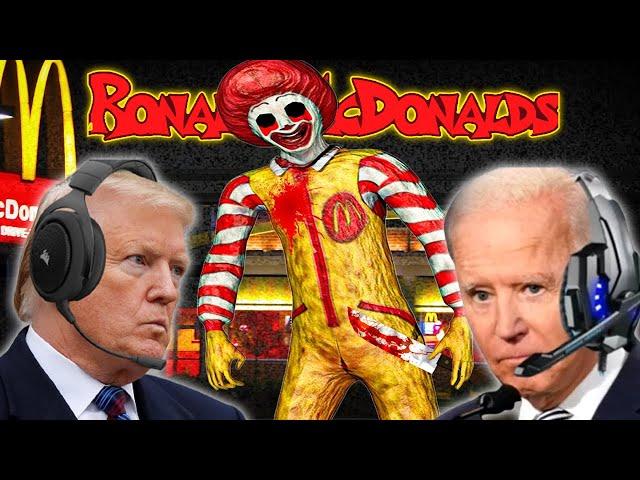 US Presidents Play Ronald McDonalds Horror Game (SCARY)