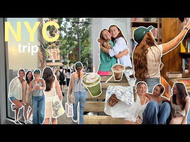 VLOG: nyc trip ️ (featuring des + rachel, book stores, shopping, + more!)