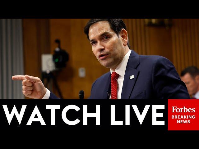 WATCH LIVE: Secretary Of State Marco Rubio Testifies Before Senate Foreign Relations Committee
