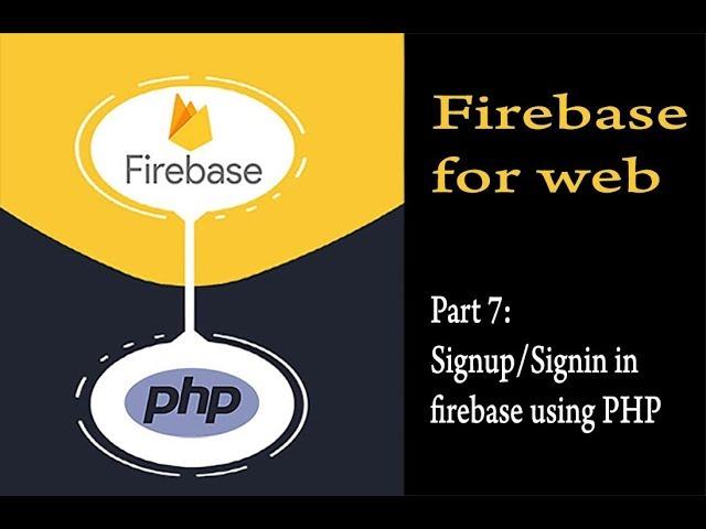 Part 7: Authentication (Signup/Signin) in firebase | Firebase for web | php tutorial