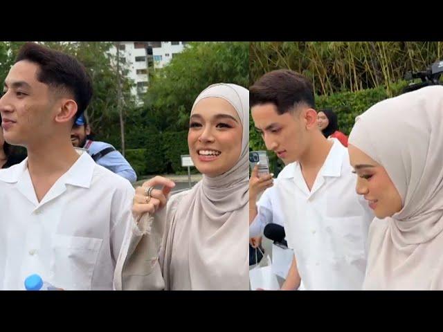 Marissa Dania & Aslam tergesa-gesa pulang, elak jawab soalan media... “Tak ada apa nak cakap”