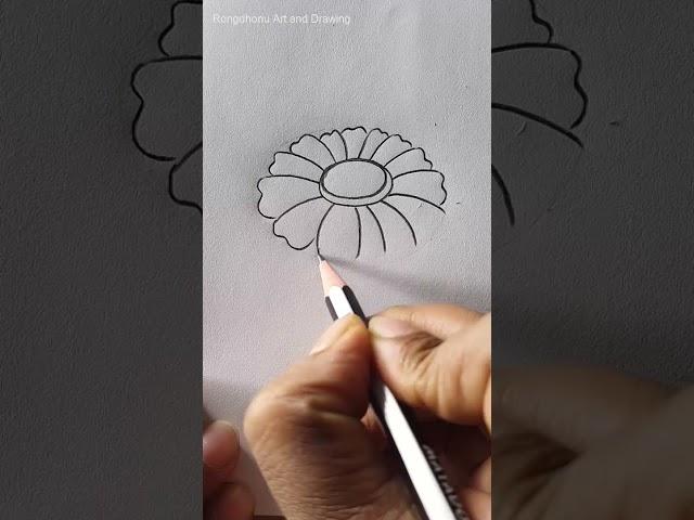 flower drawing technique #reelsyt 