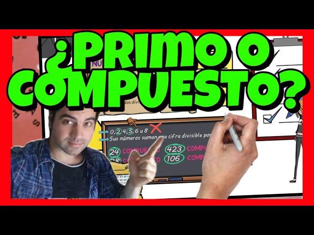 ️ Como saber si un NUMERO es PRIMO o COMPUESTO ⬅️ [TRUCO] PARA NIÑOS