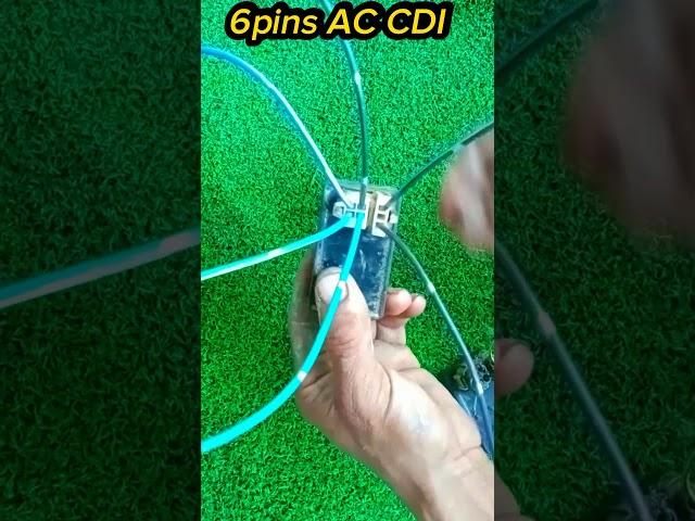 6 pins AC CDI box wiring connection tutorial #mechanic#shorts #motorcycle