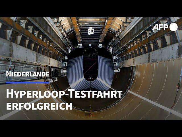 Erfolgreiche Hyperloop-Testfahrt in den Niederlanden | AFP