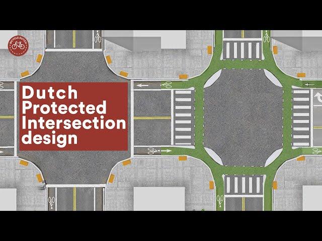 Intersection design, the Dutch - cycle friendly - way