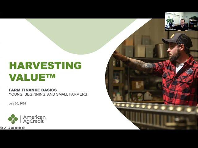 Harvesting Value: Farm Finance Basics for Young, Beginning, and Small Farmers