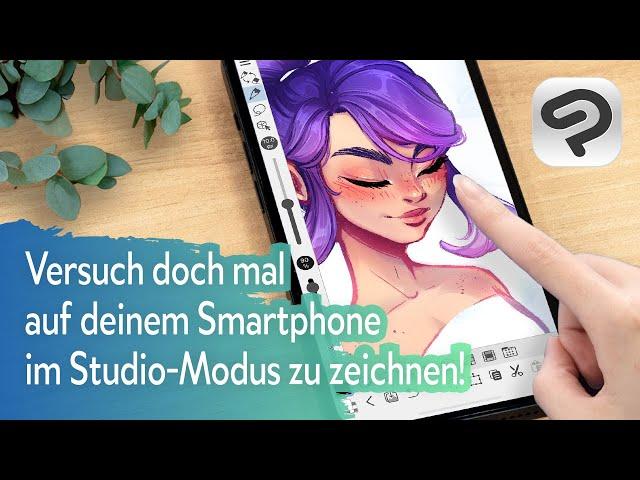 Zeichne digitale Illustrationen auf deinem Smartphone! | CLIP STUDIO PAINT Studio-Modus