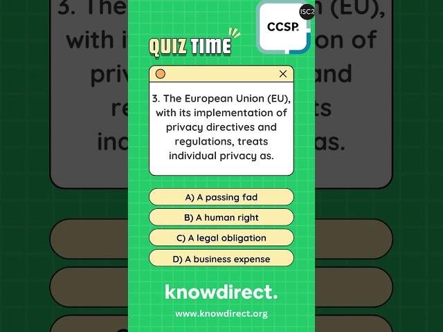 ISC2 Certified Cloud Security Professional (CCSP) Certification - Exam Prep Questions