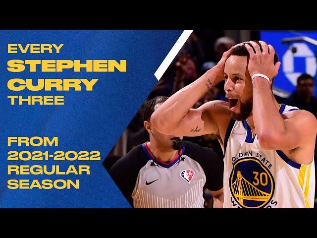 EVERY Stephen Curry Three From 2021-2022 NBA Season