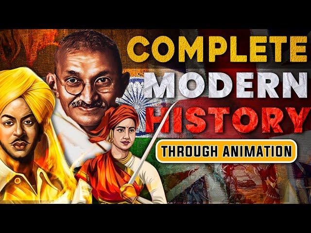 Complete Modern History for UPSC  1 Hour | SMART Revision through Animation | UPSC 2024-25 | OnlyIAS