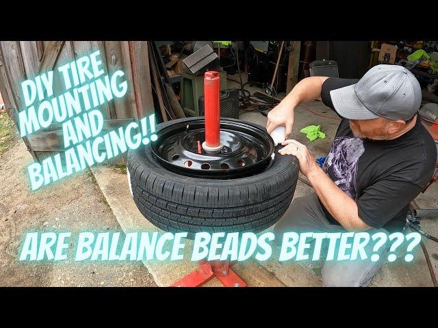 Are balance beads best for balancing tires at home??? How to mount and balance tires at home!