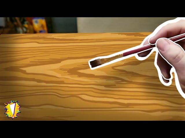 Easy How to Paint Faux Wood Grain!!!