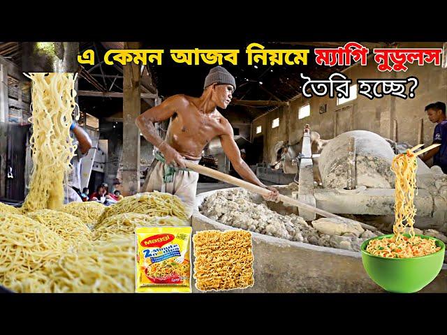 ফ্যাক্টরিতে কোন জিনিস দিয়ে ম্যাগি নুডুলস তৈরি করা হয়! গোপন তথ্য ফাঁস,Maggi noodles factory process